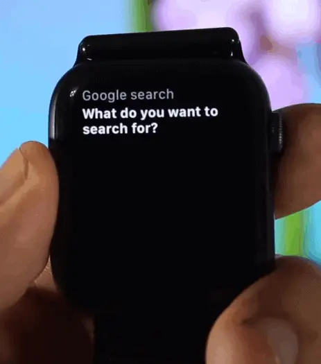 Apple Watch Siri Google Search