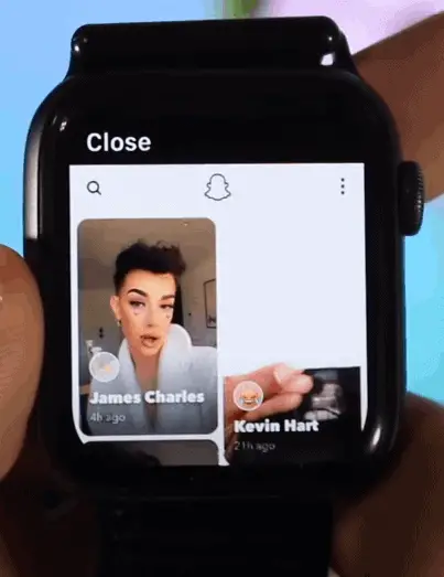 Snapchat Story on Apple Watch
